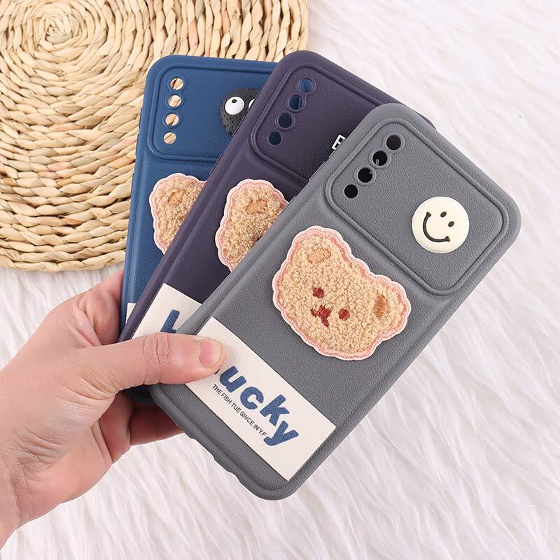 قاب ژله ای Lucky سامسونگ Galaxy A30s / A50 / A50s عروسکی محافظ لنزدار