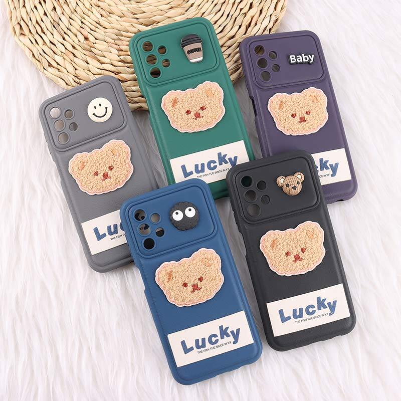قاب ژله ای Lucky سامسونگ Galaxy A13 4G عروسکی محافظ لنزدار