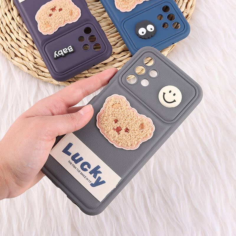 قاب ژله ای Lucky سامسونگ Galaxy A13 4G عروسکی محافظ لنزدار