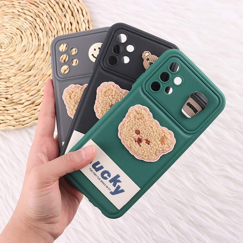 قاب ژله ای Lucky سامسونگ Galaxy A13 4G عروسکی محافظ لنزدار
