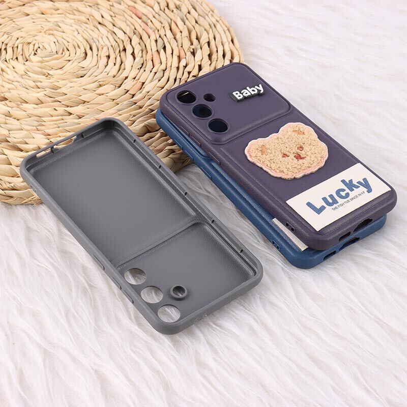 قاب ژله ای Lucky سامسونگ Galaxy S24 FE عروسکی محافظ لنزدار