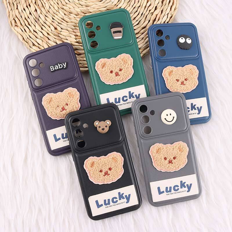 قاب ژله ای Lucky سامسونگ Galaxy S23 FE 5G عروسکی محافظ لنزدار