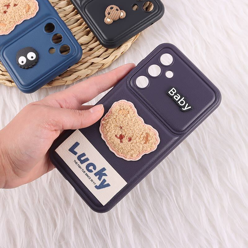 قاب ژله ای Lucky سامسونگ Galaxy S23 FE 5G عروسکی محافظ لنزدار