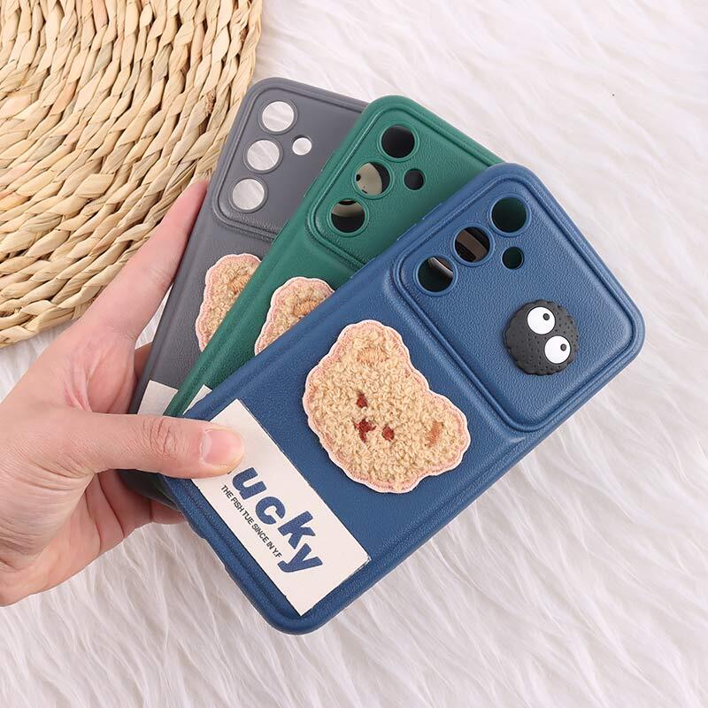 قاب ژله ای Lucky سامسونگ Galaxy S23 FE 5G عروسکی محافظ لنزدار