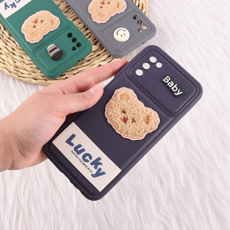 قاب ژله ای Lucky سامسونگ Galaxy A02s / M02s / A03s عروسکی محافظ لنزدار