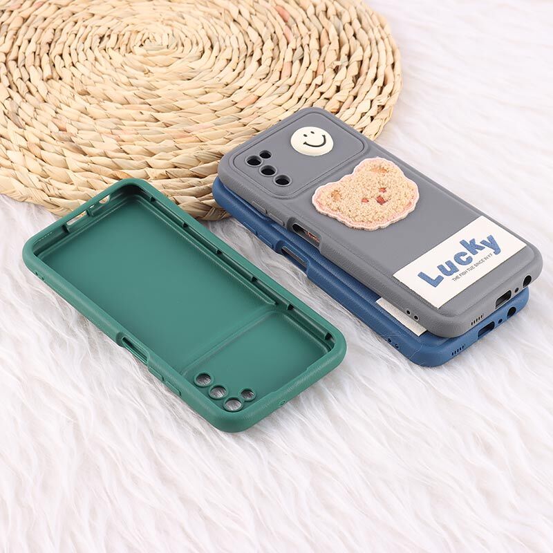 قاب ژله ای Lucky سامسونگ Galaxy A02s / M02s / A03s عروسکی محافظ لنزدار