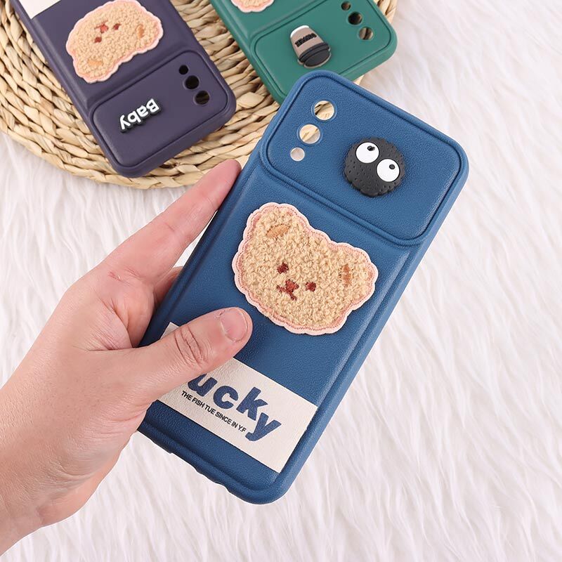 قاب ژله ای Lucky سامسونگ Galaxy A02 / M02 عروسکی محافظ لنزدار