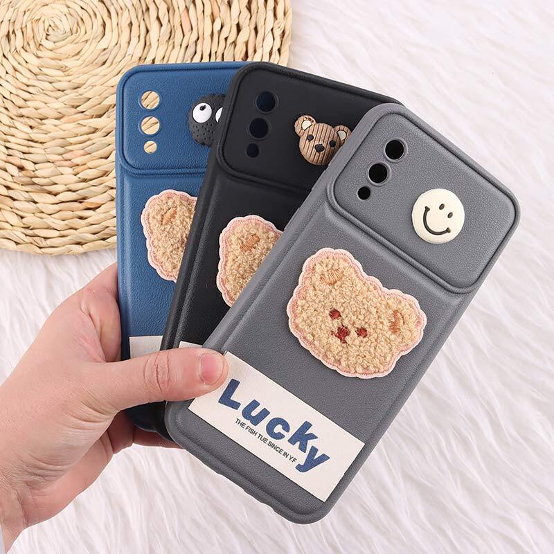قاب ژله ای Lucky سامسونگ Galaxy A02 / M02 عروسکی محافظ لنزدار