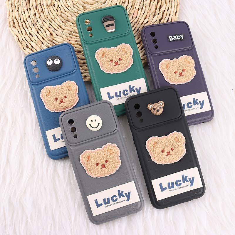 قاب ژله ای Lucky سامسونگ Galaxy A02 / M02 عروسکی محافظ لنزدار
