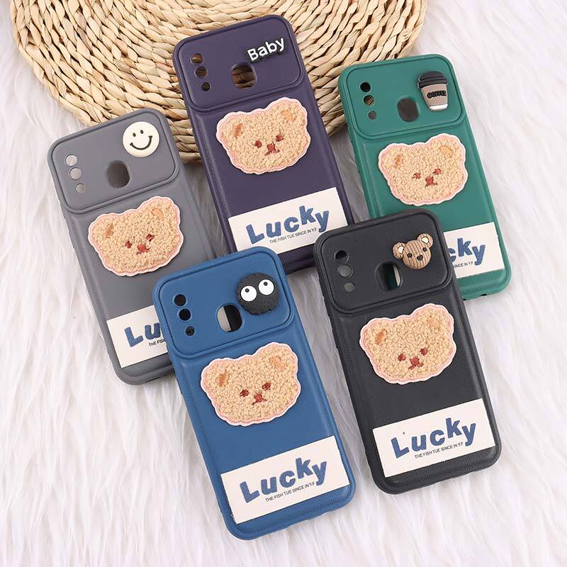 قاب ژله ای Lucky سامسونگ Galaxy A20 / A30 عروسکی محافظ لنزدار