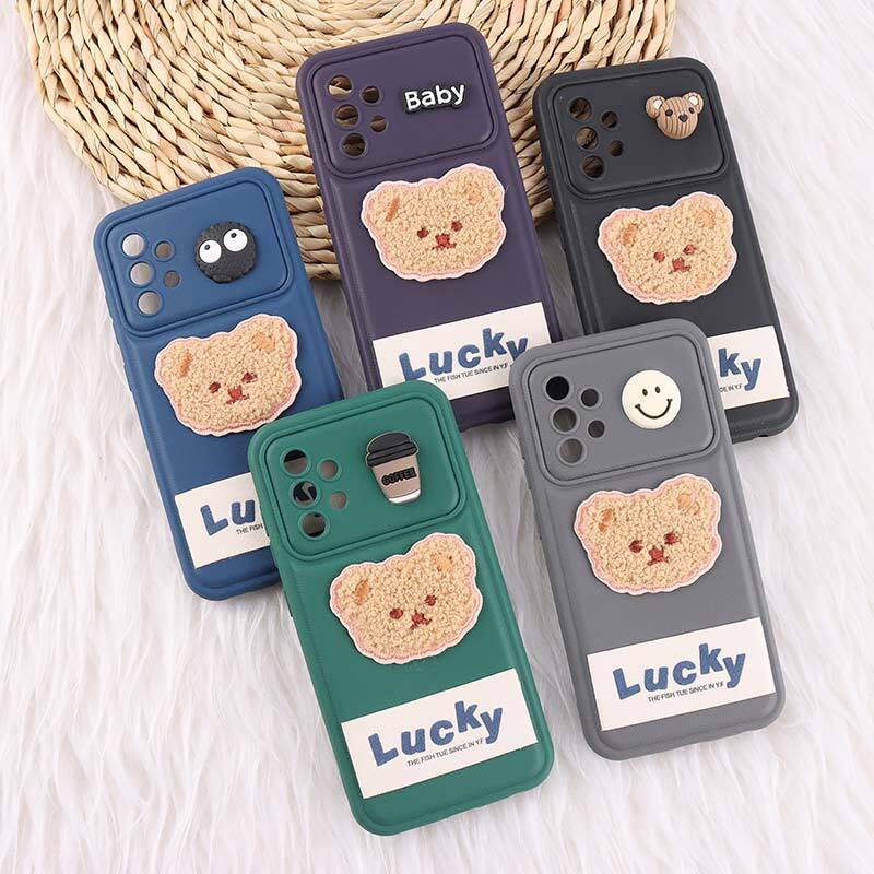 قاب ژله ای Lucky سامسونگ Galaxy A52 / A52s عروسکی محافظ لنزدار