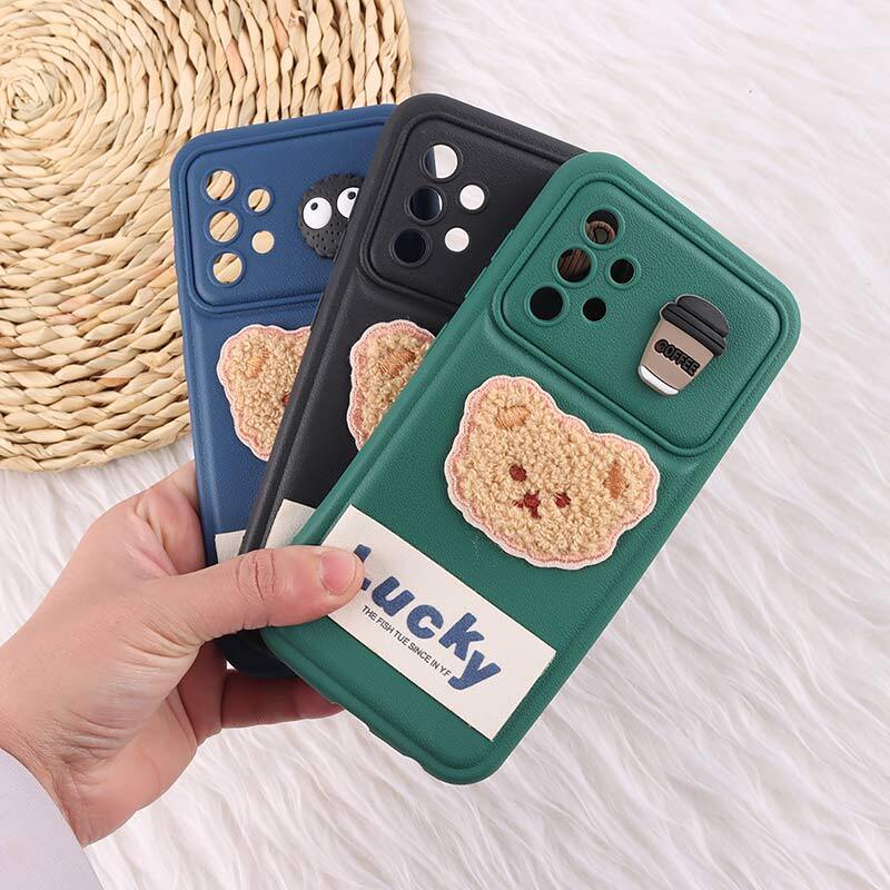 قاب ژله ای Lucky سامسونگ Galaxy A52 / A52s عروسکی محافظ لنزدار