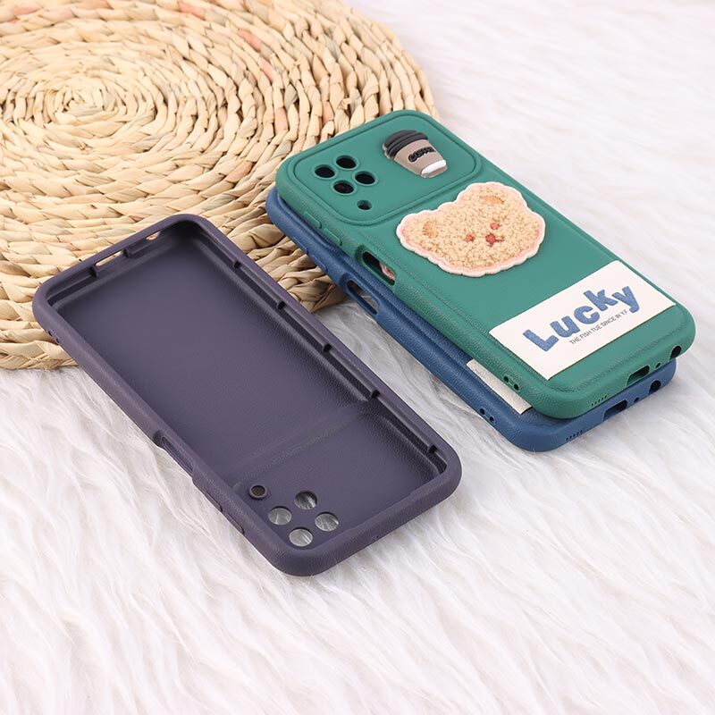 قاب ژله ای Lucky سامسونگ Galaxy A22 4G / M22 / M32 4G عروسکی محافظ لنزدار