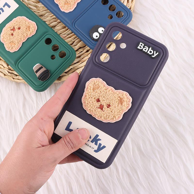 قاب ژله ای Lucky سامسونگ Galaxy A54 عروسکی محافظ لنزدار