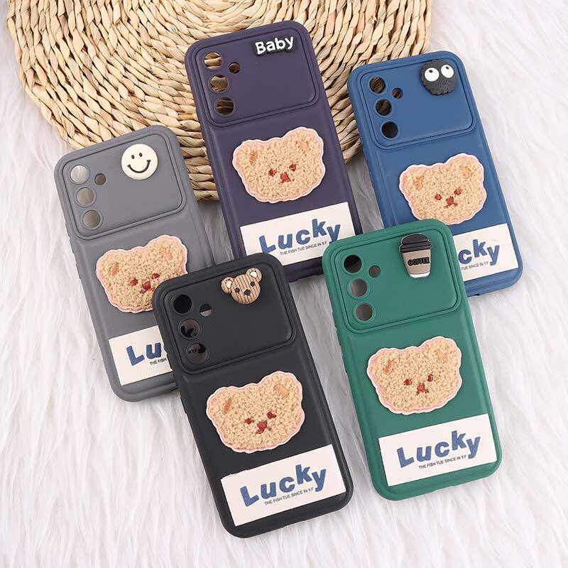 قاب ژله ای Lucky سامسونگ Galaxy A54 عروسکی محافظ لنزدار