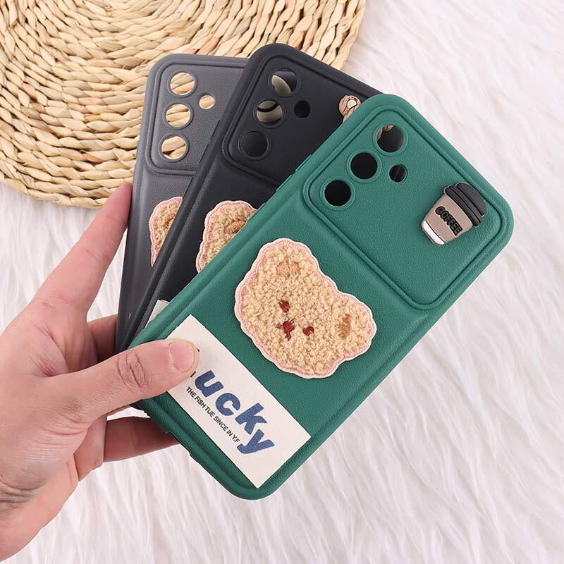 قاب ژله ای Lucky سامسونگ Galaxy A54 عروسکی محافظ لنزدار