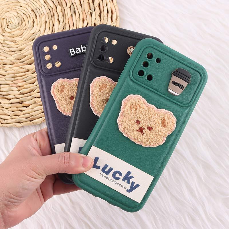 قاب ژله ای Lucky سامسونگ Galaxy A31 عروسکی محافظ لنزدار