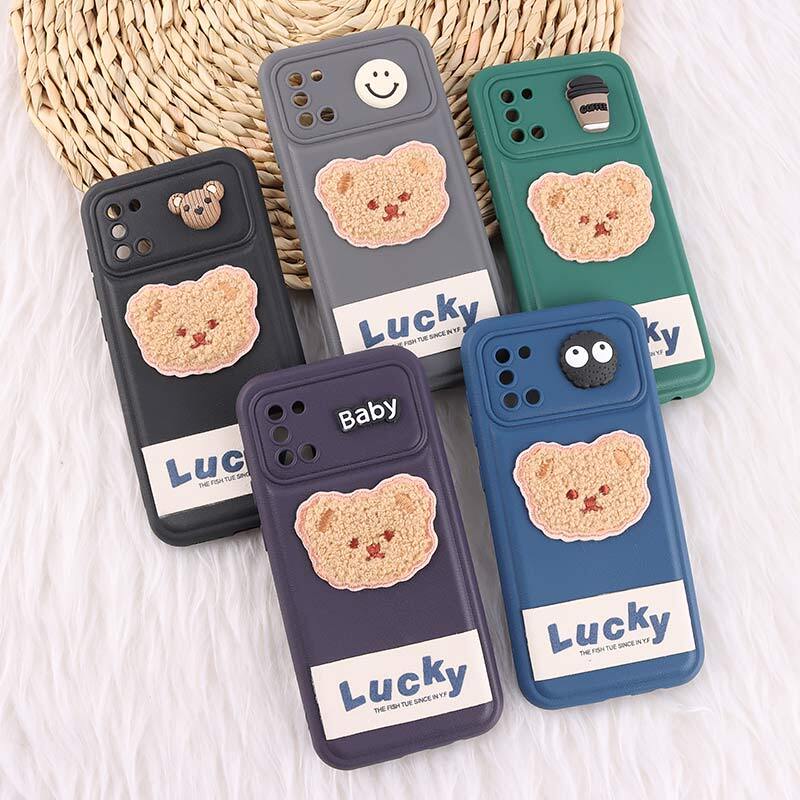 قاب ژله ای Lucky سامسونگ Galaxy A31 عروسکی محافظ لنزدار