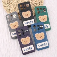 قاب ژله ای Lucky شیائومی Redmi Note 13 4G عروسکی محافظ لنزدار