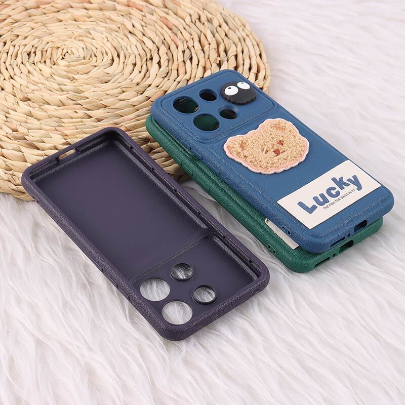 قاب ژله ای Lucky شیائومی Redmi Note 13 4G عروسکی محافظ لنزدار