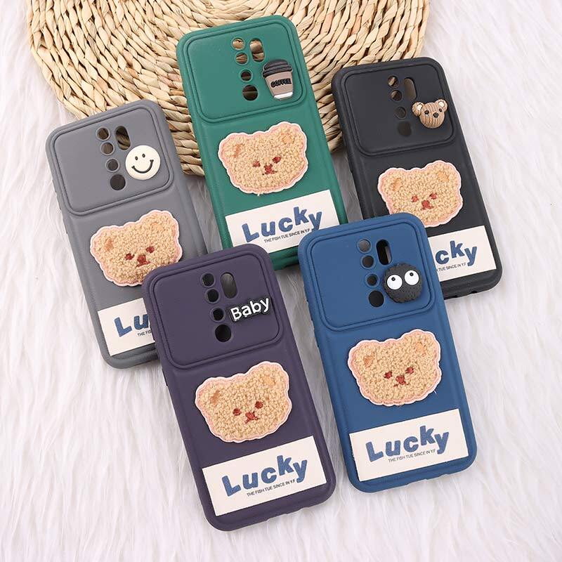 قاب ژله ای Lucky شیائومی Redmi Note 8 Pro عروسکی محافظ لنزدار
