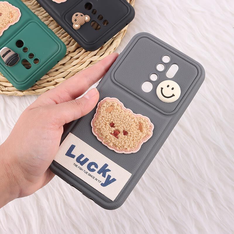 قاب ژله ای Lucky شیائومی Redmi Note 8 Pro عروسکی محافظ لنزدار