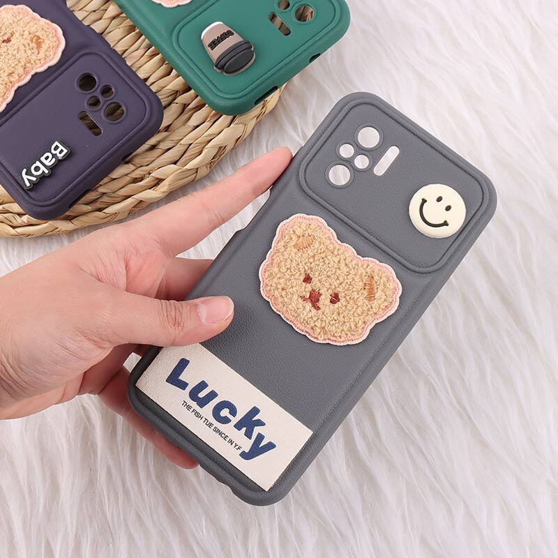 قاب ژله ای Lucky شیائومی Redmi Note 10 4G / 10s عروسکی محافظ لنزدار