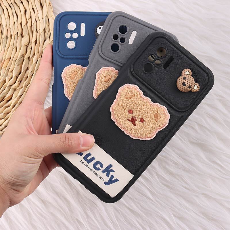 قاب ژله ای Lucky شیائومی Redmi Note 10 4G / 10s عروسکی محافظ لنزدار