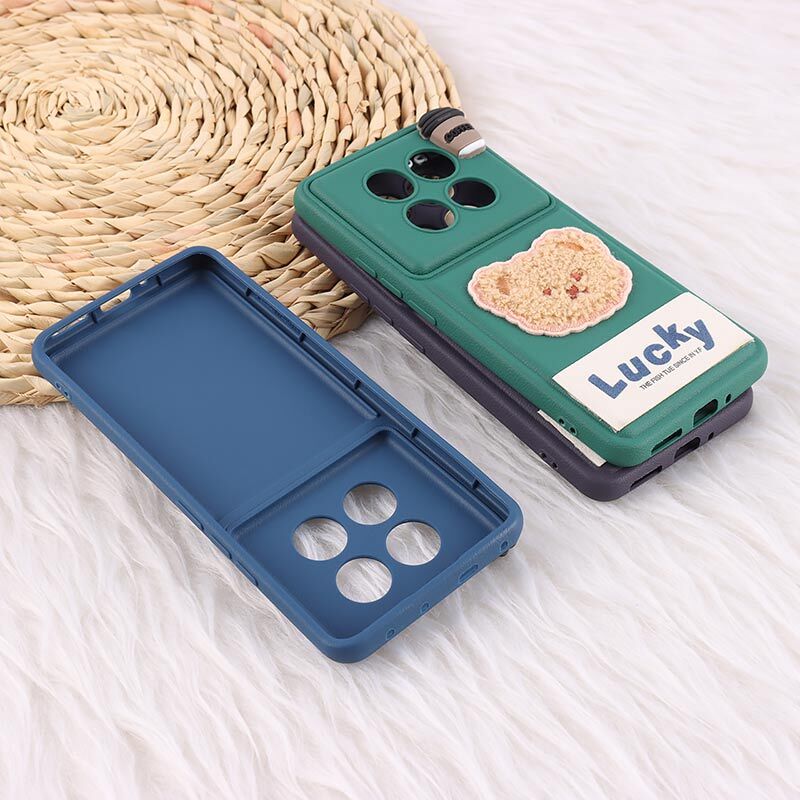 قاب ژله ای Lucky شیائومی Redmi Note 14 Pro 5G عروسکی محافظ لنزدار