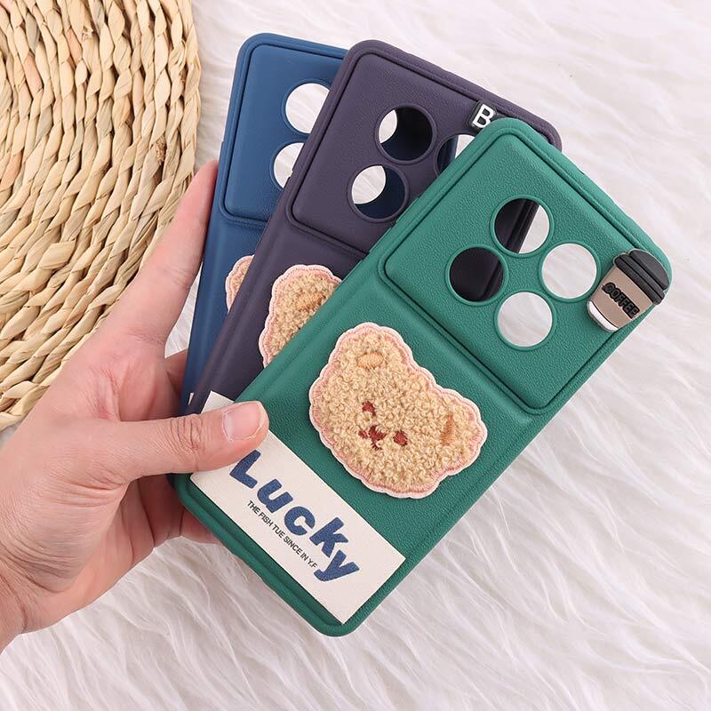 قاب ژله ای Lucky شیائومی Redmi Note 14 Pro 5G عروسکی محافظ لنزدار