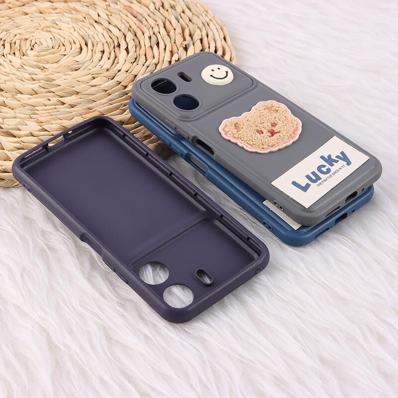 قاب ژله ای Lucky شیائومی Redmi 13C / Poco C65 عروسکی محافظ لنزدار