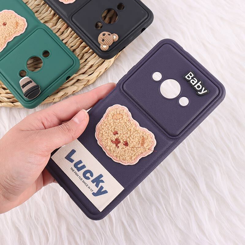 قاب ژله ای Lucky شیائومی Redmi A3 / A3X عروسکی محافظ لنزدار