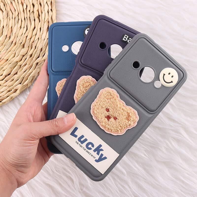 قاب ژله ای Lucky شیائومی Redmi A3 / A3X عروسکی محافظ لنزدار