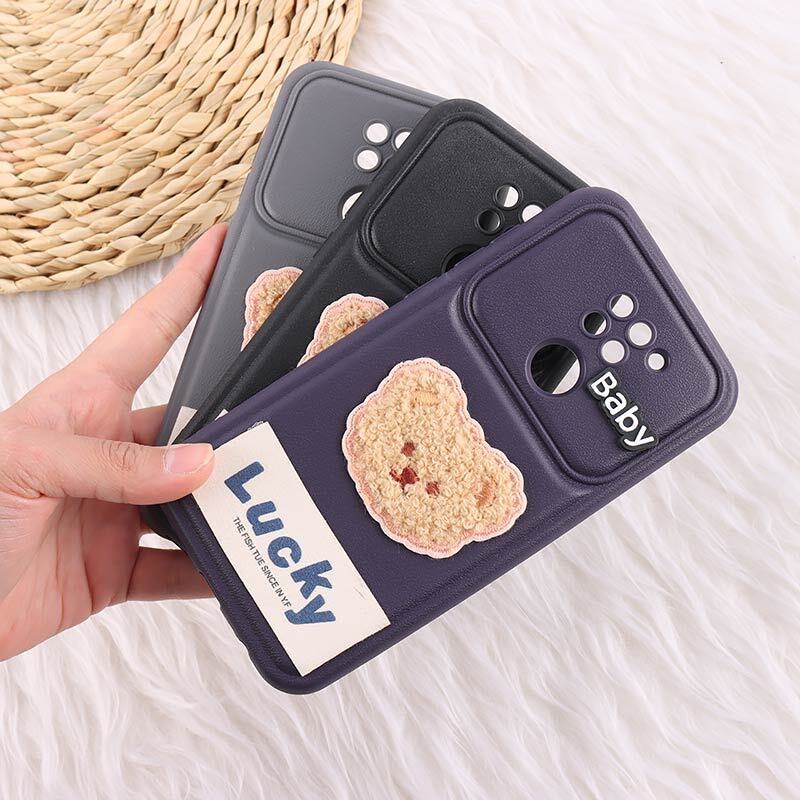 قاب ژله ای Lucky شیائومی Redmi Note 9 / Redmi 10x 4G عروسکی محافظ لنزدار