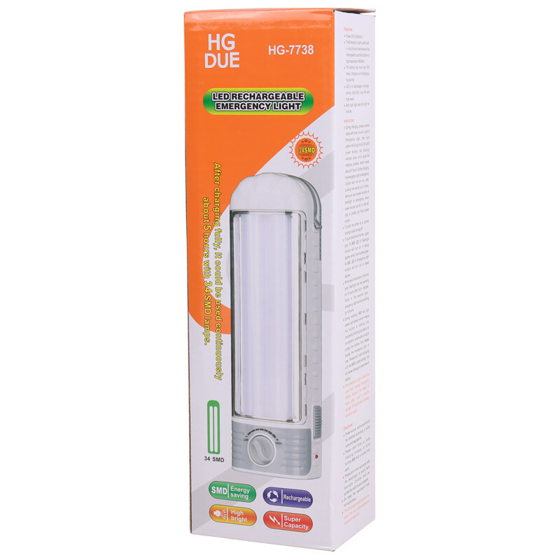 چراغ اضطراری شارژی Hgdue HG-7738