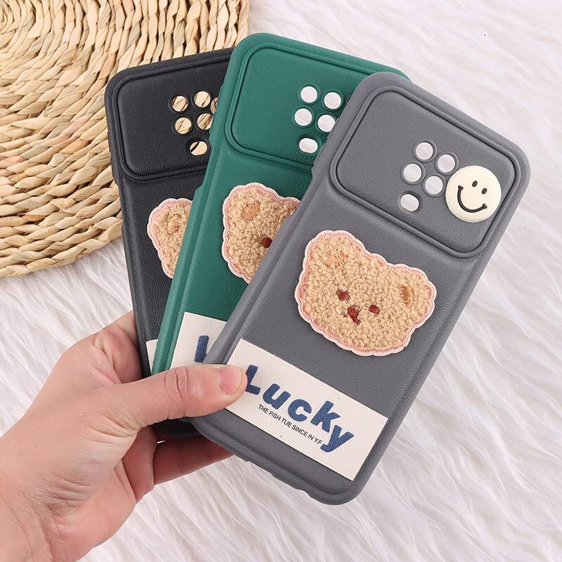 قاب ژله ای Lucky شیائومی Redmi Note 9s / Note 9 Pro / Note 10 Lite عروسکی محافظ لنزدار