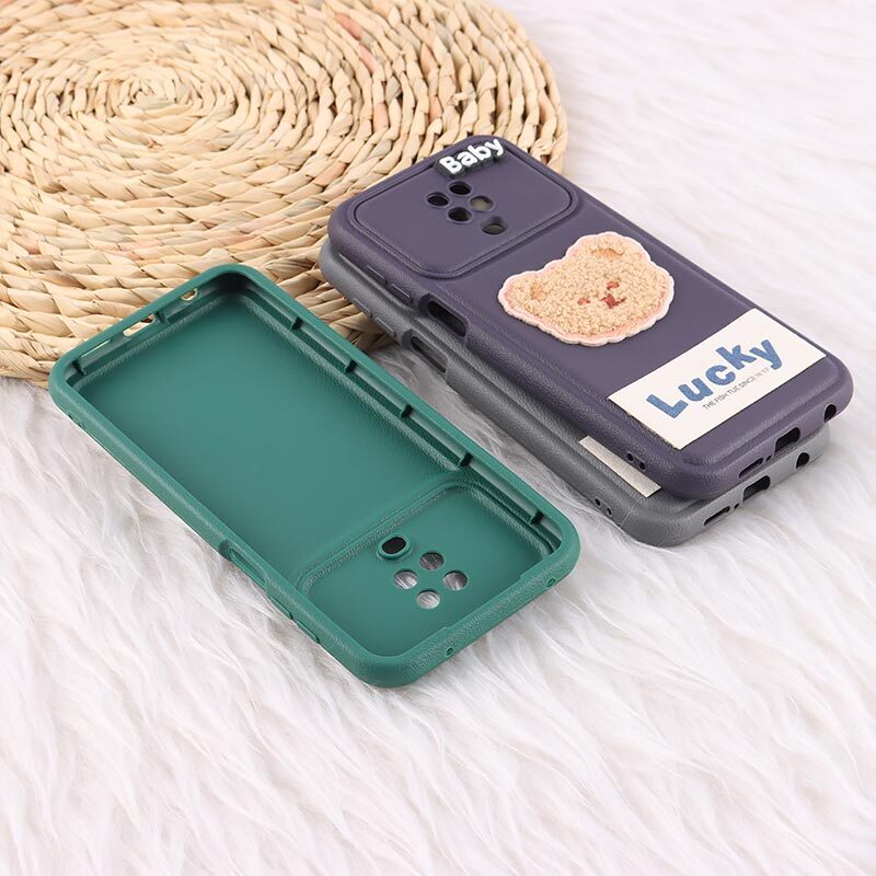 قاب ژله ای Lucky شیائومی Redmi Note 9s / Note 9 Pro / Note 10 Lite عروسکی محافظ لنزدار