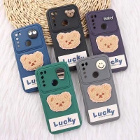 قاب ژله ای Lucky شیائومی Redmi Note 8 عروسکی محافظ لنزدار