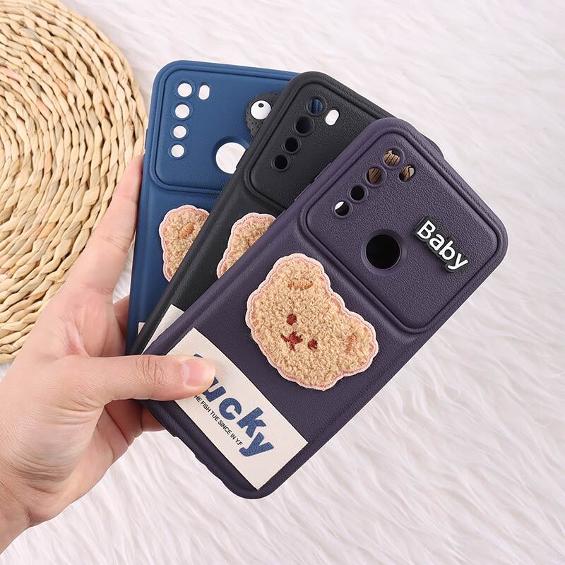 قاب ژله ای Lucky شیائومی Redmi Note 8 عروسکی محافظ لنزدار