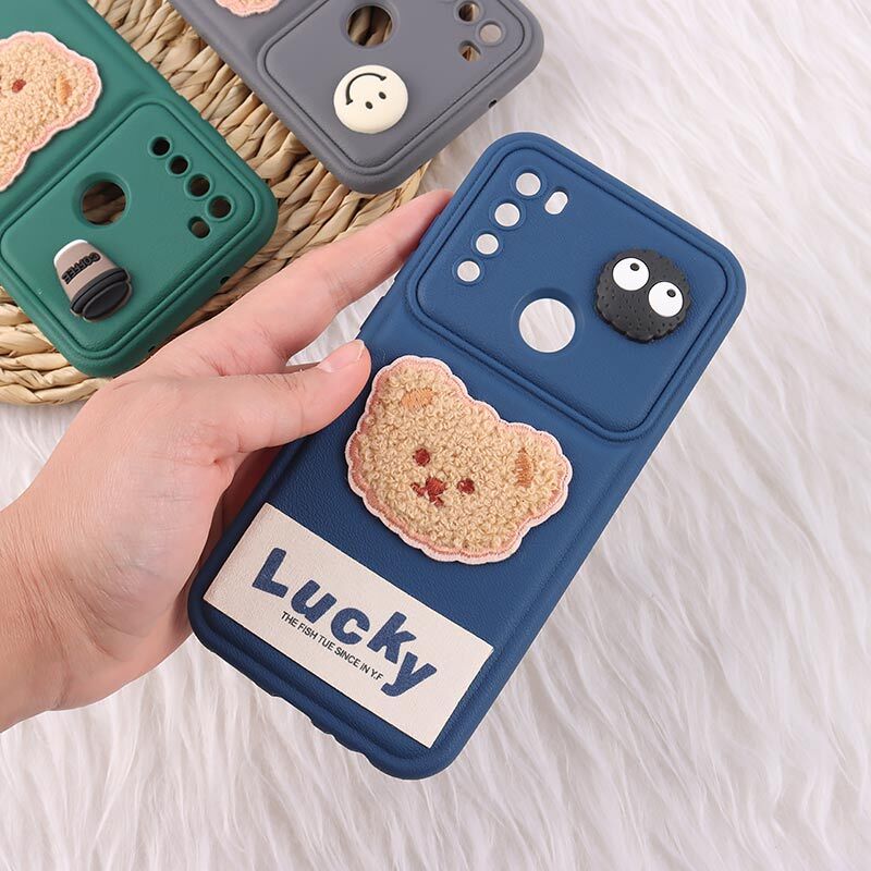قاب ژله ای Lucky شیائومی Redmi Note 8 عروسکی محافظ لنزدار