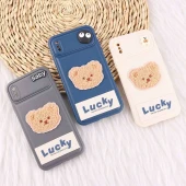 قاب ژله ای Lucky آیفون XS Max عروسکی محافظ لنزدار