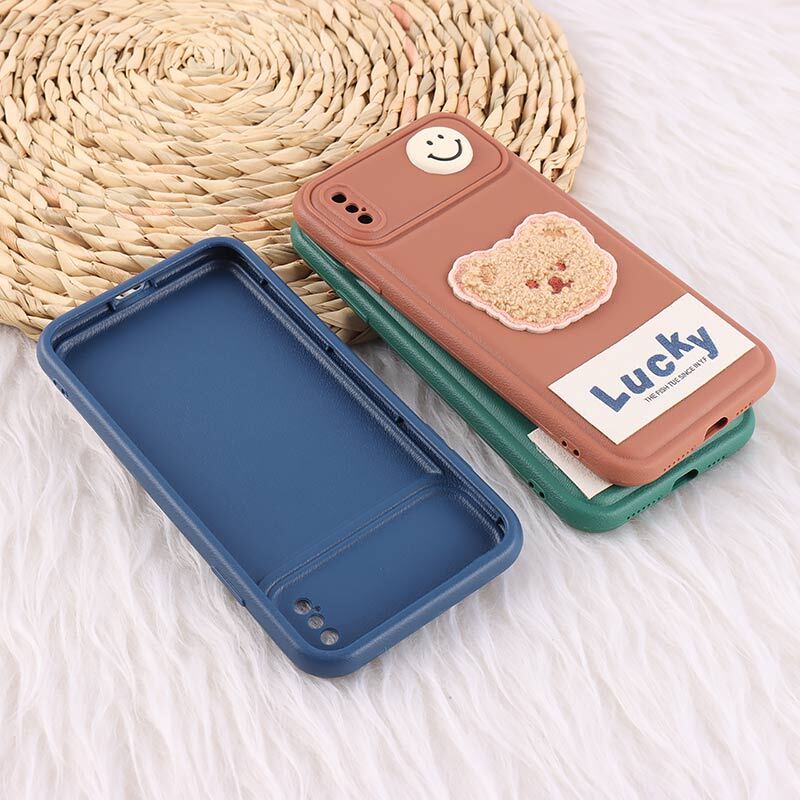 قاب ژله ای Lucky آیفون XS Max عروسکی محافظ لنزدار
