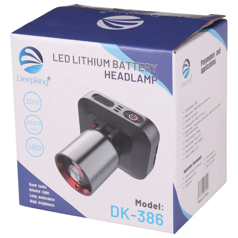 چراغ قوه پیشانی هدلایت شارژی Deepking DK-386