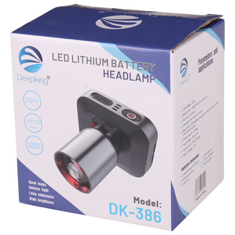 چراغ قوه پیشانی هدلایت شارژی Deepking DK-386