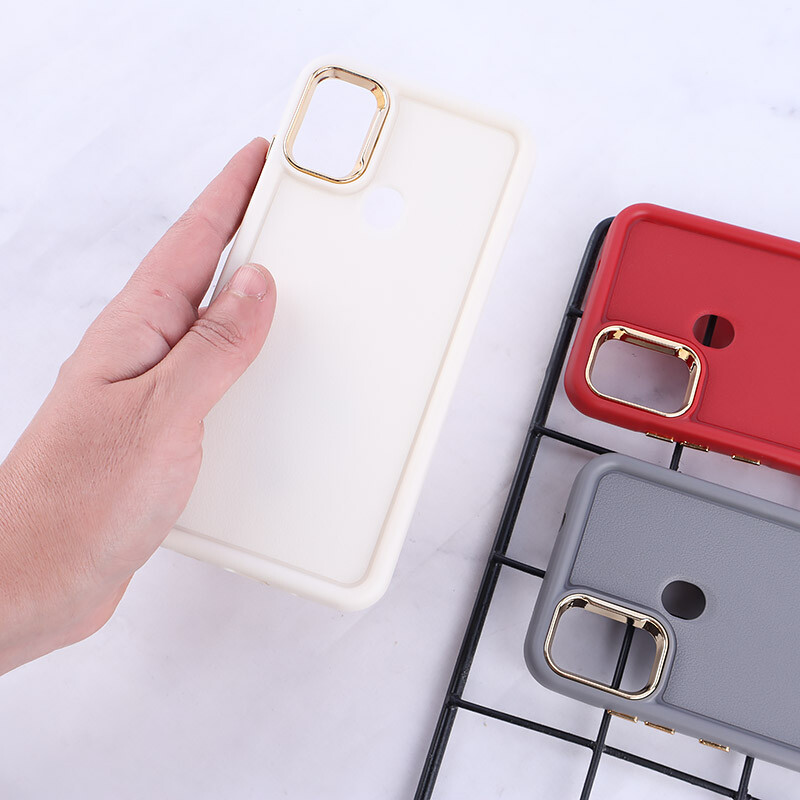 قاب سولید چرمی سامسونگ Galaxy A11 / M11 دور محافظ متال
