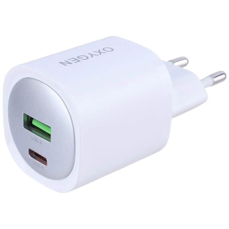 شارژر دیواری 30 وات اکسیژن CH-11 QC3.0 PD 3A + کابل تبدیل تایپ سی