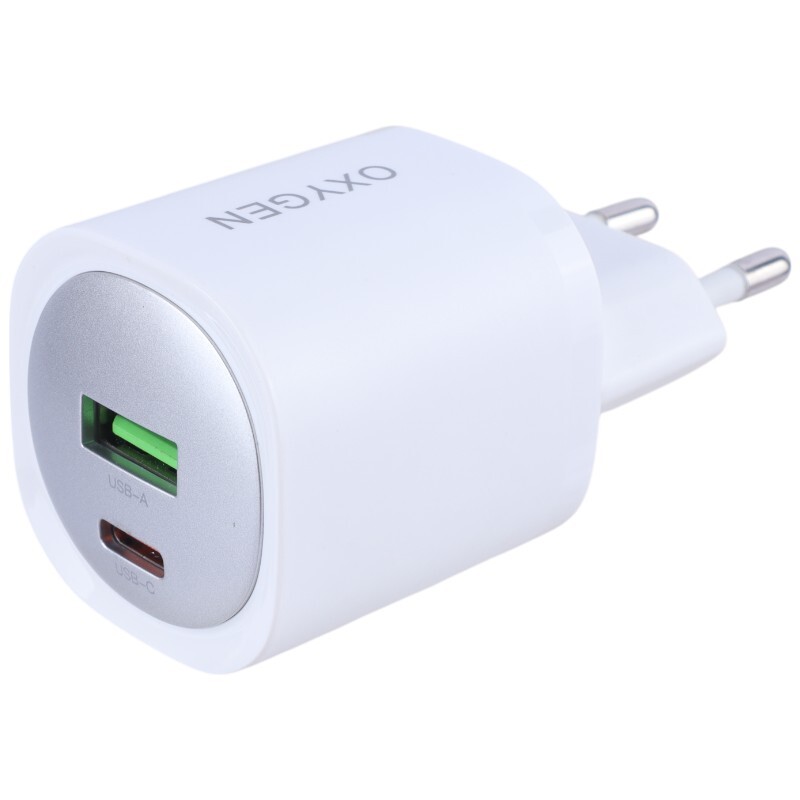شارژر دیواری 30 وات اکسیژن CH-11 QC3.0 PD 3A + کابل تبدیل تایپ سی