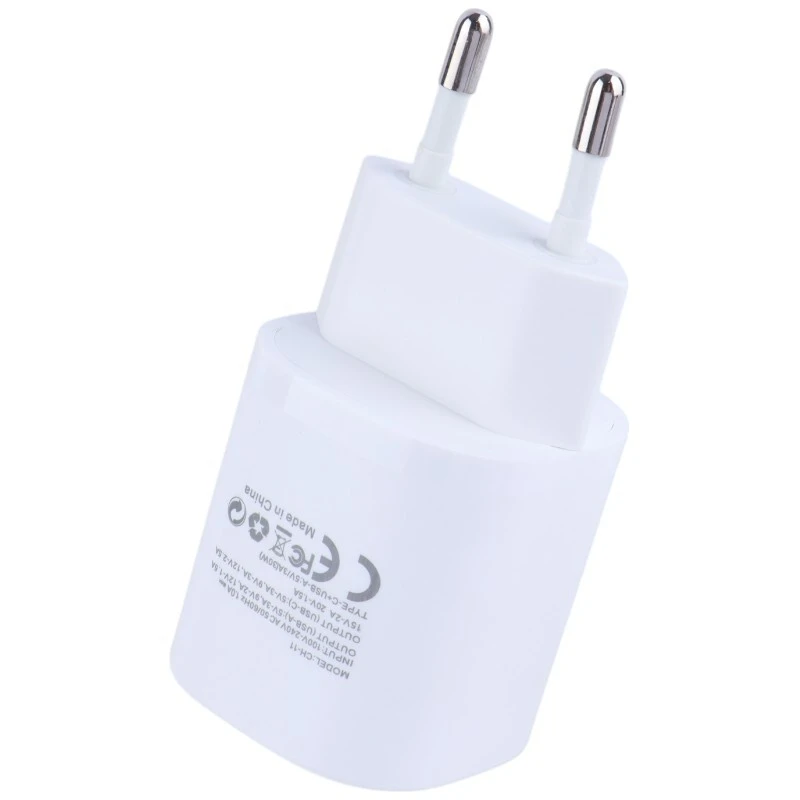 شارژر دیواری 30 وات اکسیژن CH-11 QC3.0 PD 3A + کابل تبدیل تایپ سی