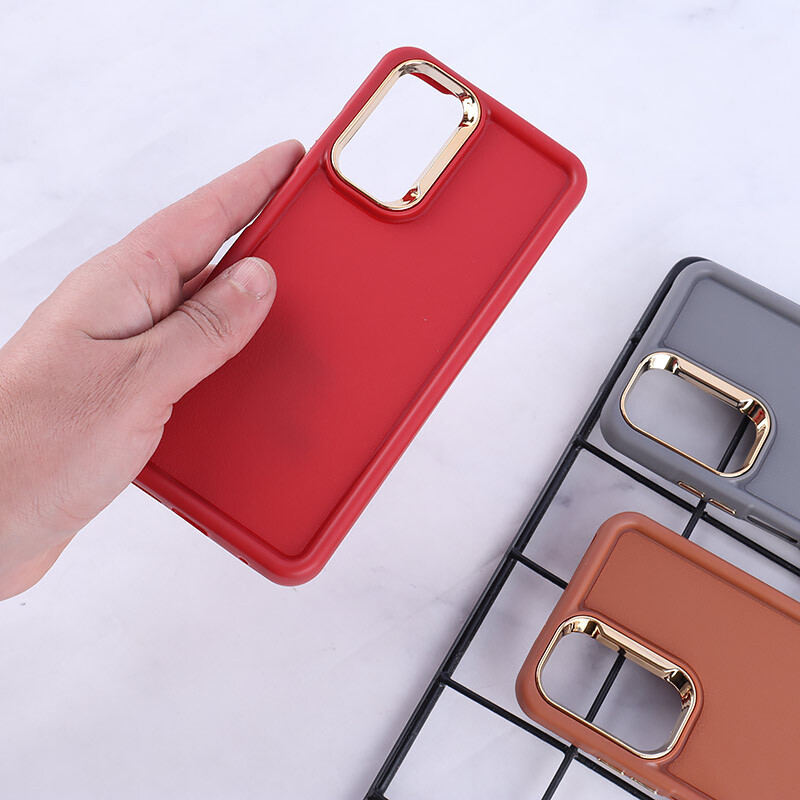 قاب سولید چرمی شیائومی Redmi Note 11 / 11S 4G دور محافظ متال