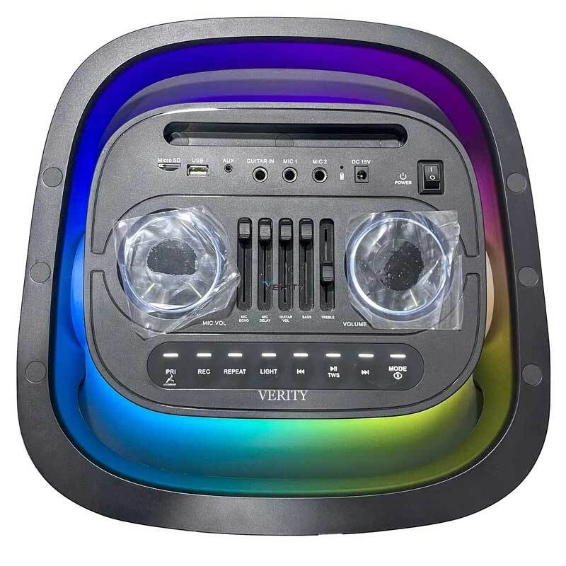 اسپیکر چمدانی بلوتوثی وریتی V-PS2310 + میکروفون و ریموت کنترل
